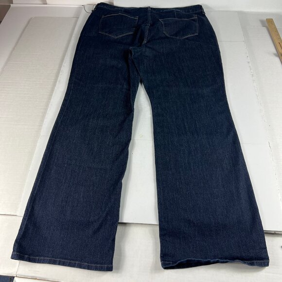 Not Your Daughters Jean Women Plus 39x31* Teresa Trouser Dark Blue Denim Tag 18W - Picture 9 of 16